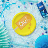 アイスキャンデーのかわいい夏の第1誕生会のテーマ ペーパープレート (パーティー)