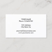 アイスキャンデーのアイスクリームの棒つきキャンデーの名刺のテンプレート 名刺 (裏面)