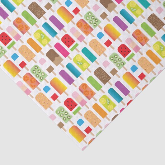 アイスキャンデーのアイスクリームバーのデザート 薄葉紙 (詳細)