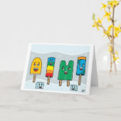 アイスキャンデーパレード-挨拶状 カード (黄色い花)