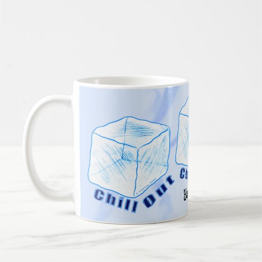 アイスキューブでリラックス コーヒーマグカップ (左)