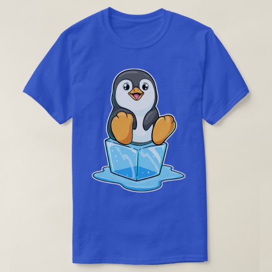 アイスキューブ付きペンギン Tシャツ (デザイン正面)