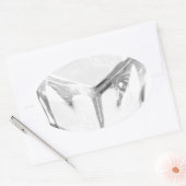 アイスキューブ 楕円形シール (封筒)