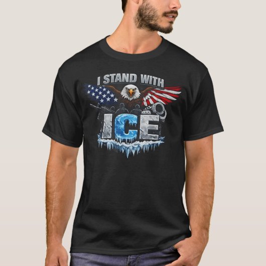 アイスクを応援します Tシャツ (正面)