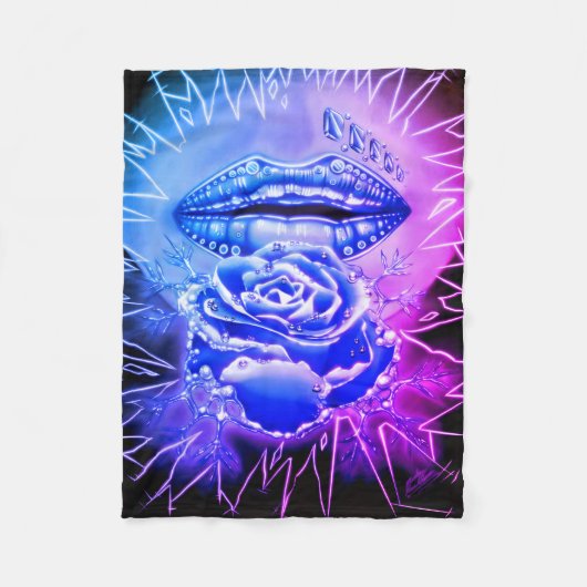 「アイスクイーン」 フリースブランケット (正面)
