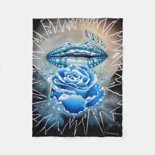 「アイスクイーン」 フリースブランケット (正面)