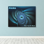 アイスクジラ – アラスカ キャンバスプリント (インサイチュ (ウッドフロア))