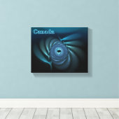 アイスクジラ – カナダ キャンバスプリント (インサイチュ (ウッドフロア))