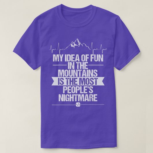 アイスクライマー山脈おもしろい自然屋外アイスクライム Tシャツ (デザイン正面)