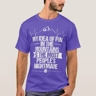 アイスクライマー山脈おもしろい自然屋外アイスクライム Tシャツ