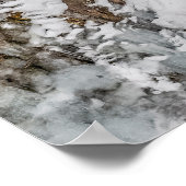 アイスクライマー登り崖 ポスター (角)