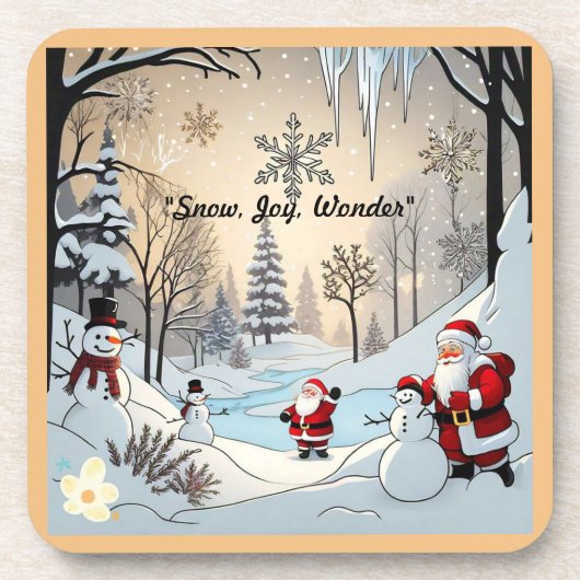 「アイスクリスタル美しい」 コースター (正面)