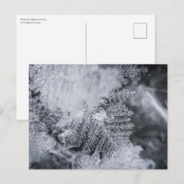 アイスクリスタル自然写真 ポストカード