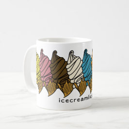 アイスクリーカラフルムicecreamlicioSカスタム文字 コーヒーマグカップ