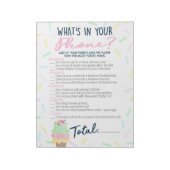 アイスクリームあなたの電話の赤ちゃんシャワーのゲームに何がある ノートパッド (回転)