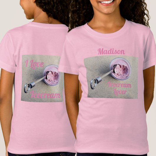 アイスクリームおもしろいハートかわいい Tシャツ