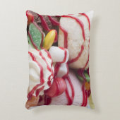 アイスクリームおよび甘いサンデーのトリオ アクセントクッション (正面(垂直))