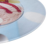 アイスクリームおよび甘いサンデーのトリオ カッティングボード (角)