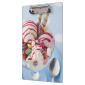 アイスクリームおよび甘いサンデーのトリオ クリップボード (左)