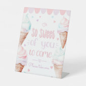 アイスクリームお気に入りに来する 台座サイン (正面)