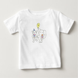 アイスクリームお祝い ベビーTシャツ