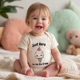 アイスクリームかわいい幼児のボディスーツ ベビーボディスーツ