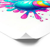 アイスクリームかわいい誕生日 ポスター (コーナー)