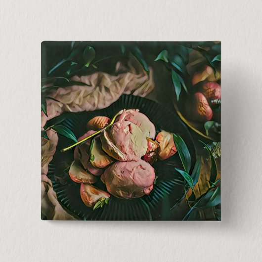 アイスクリームがふりかかる 缶バッジ (正面)