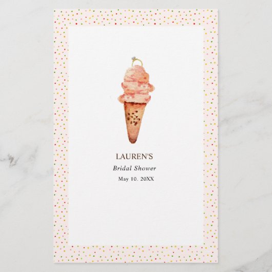 アイスクリームがトリビアシャワーゲームをスクープ (裏面)