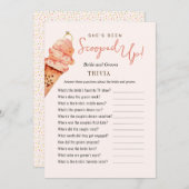 アイスクリームがトリビアシャワーゲームをスクープ 招待状 (正面/裏面)