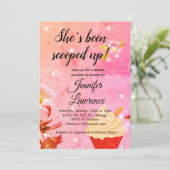 アイスクリームがブライダルシャワーの招待を受ける 招待状 (スタンド正面)