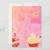 アイスクリームがブライダルシャワーの招待を受ける 招待状 (裏面)