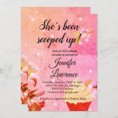 アイスクリームがブライダルシャワーの招待を受ける 招待状 (正面/裏面)