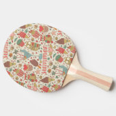 アイスクリームが付いている夏パターン 卓球ラケット (横)