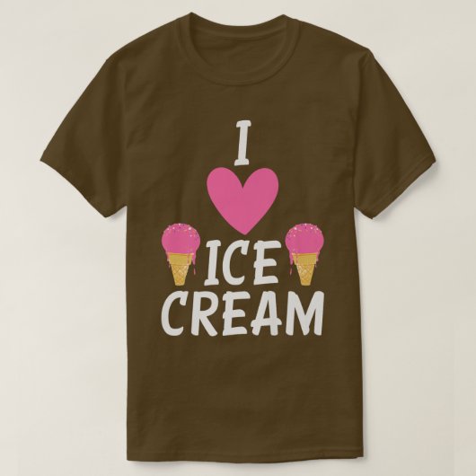 アイスクリームが大好き Tシャツ (デザイン正面)
