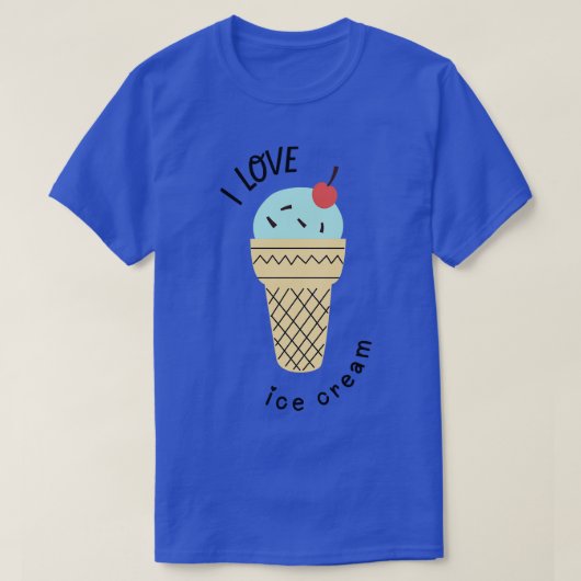 アイスクリームが大好き Tシャツ (デザイン正面)