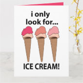 アイスクリームが私の全て アイスクリーム カード (黄色い花)