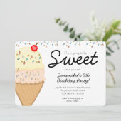 アイスクリームこれは甘い誕生日パーティーになる 招待状 (スタンド正面)