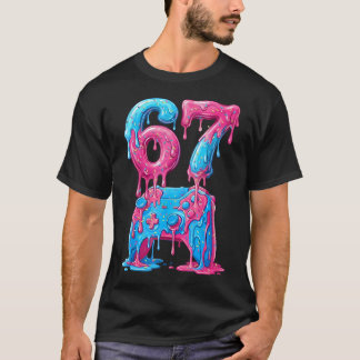 アイスクリームしたたり ゲームコントローラー ゲーミング 6 7 Tシャツ