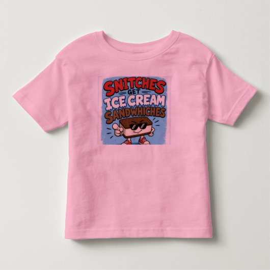 アイスクリームだじゃれ トドラーTシャツ (正面)