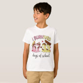 アイスクリームで100日目の学校をやり遂げた 67 + 33 Tシャツ (正面フル)