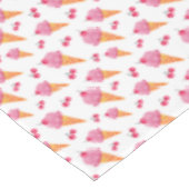 アイスクリームとさくらんぼ テーブルクロス (アングル)