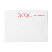 アイスクリームとさくらんぼ ラップアラウンドラベル (裏面)