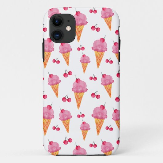 アイスクリームとさくらんぼ Case-Mate iPhoneケース (裏面)