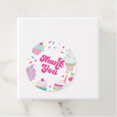 アイスクリームとケーキ誕生日ありがとう フェイバータグ (インサイチュ)