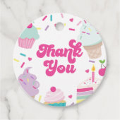 アイスクリームとケーキ誕生日ありがとう フェイバータグ (正面)