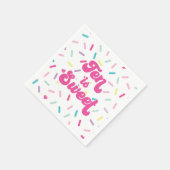 アイスクリームとケーキ10は甘い10誕生日 スタンダードカクテルナプキン (角)