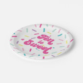 アイスクリームとケーキ10は甘い10誕生日 ペーパープレート (アングル)