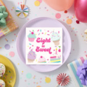 アイスクリームとケーキ8は甘い8誕生日 スタンダードカクテルナプキン