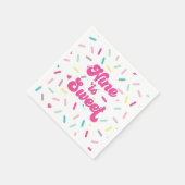 アイスクリームとケーキ9は甘い9誕生日 スタンダードカクテルナプキン (角)